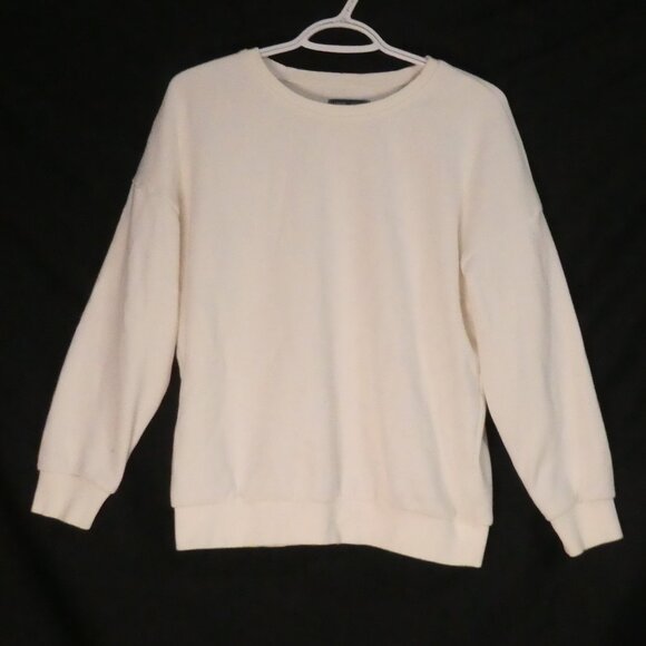 CANIFA | medium | Classic Solid White Crewneck Sweatshirt - Picture 1 of 16